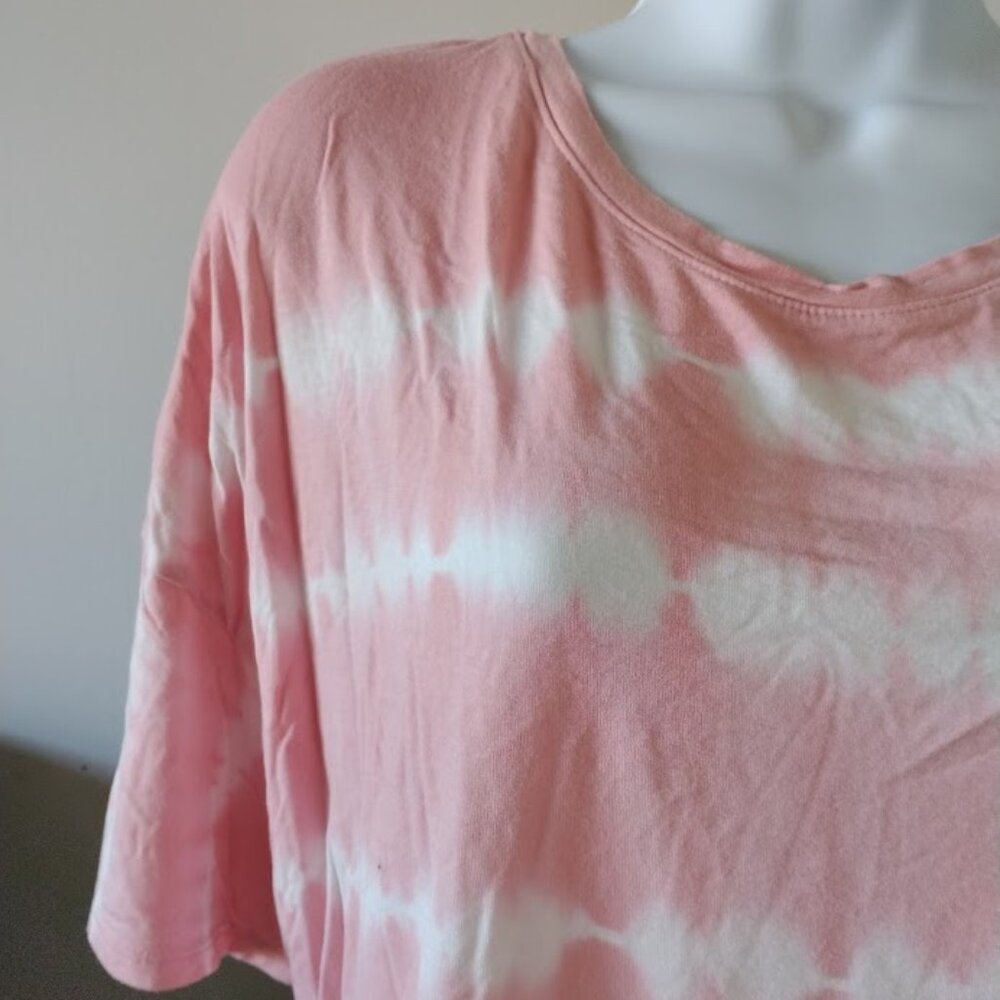 Time & Tru Tie Dye short sleeve top - Size XXL/20 - Picture 3 of 8